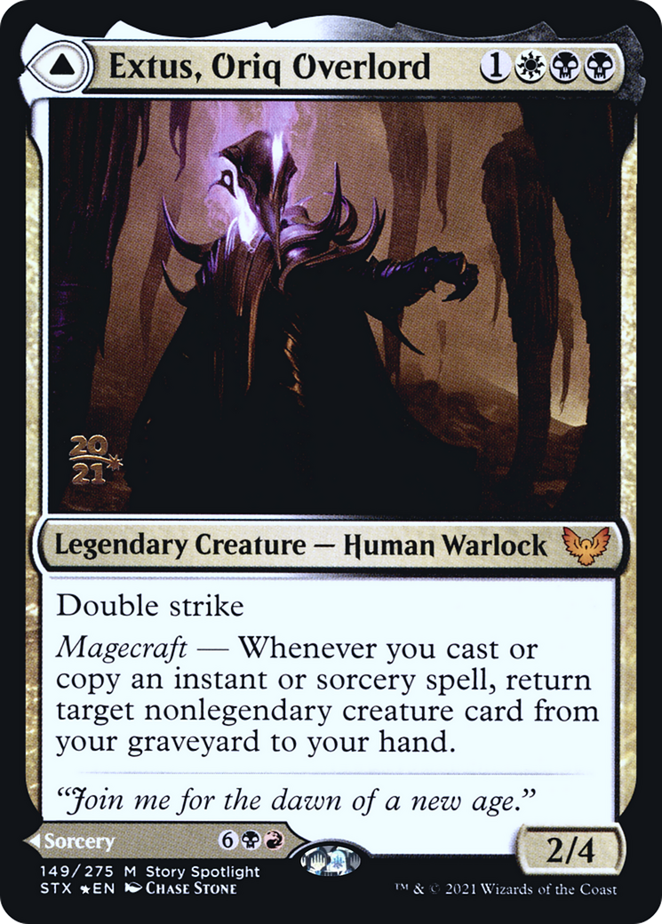 Extus, Oriq Overlord // Awaken the Blood Avatar (149s) [Prerelease Cards] foil - Deck Out Gaming