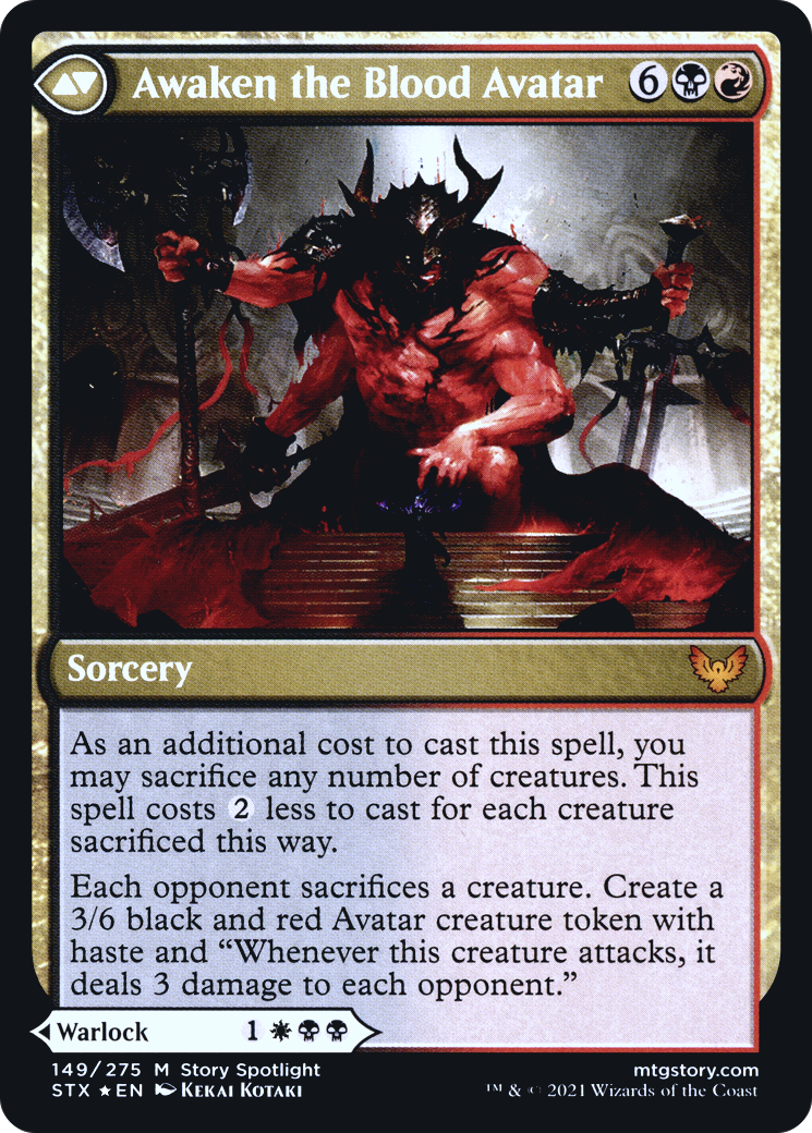 Extus, Oriq Overlord // Awaken the Blood Avatar (149s) [Prerelease Cards] foil - Deck Out Gaming