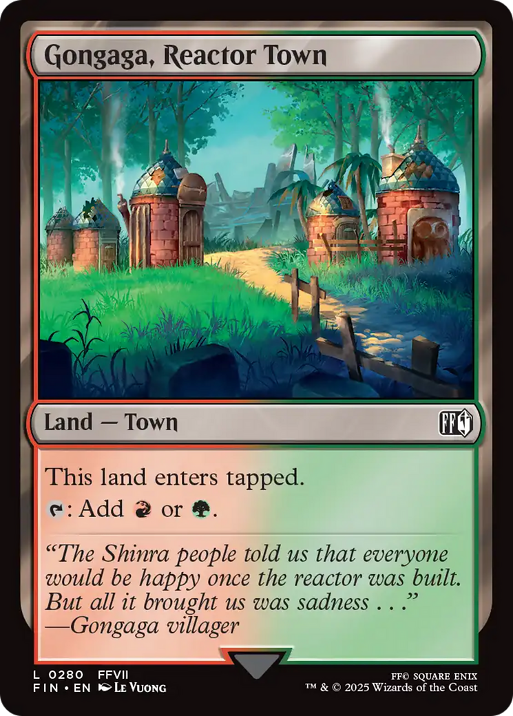 Gongaga, Reactor Town (280) [FINAL FANTASY] foil - Deck Out Gaming