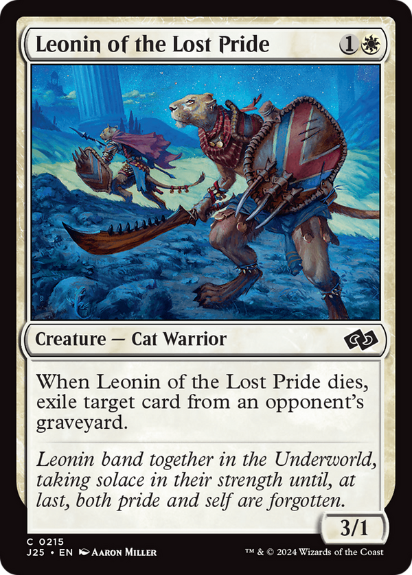 Leonin of the Lost Pride (215) [Foundations Jumpstart] - Deck Out Gaming