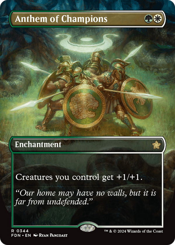 Anthem of Champions (Borderless) (344) [Foundations] - Deck Out Gaming