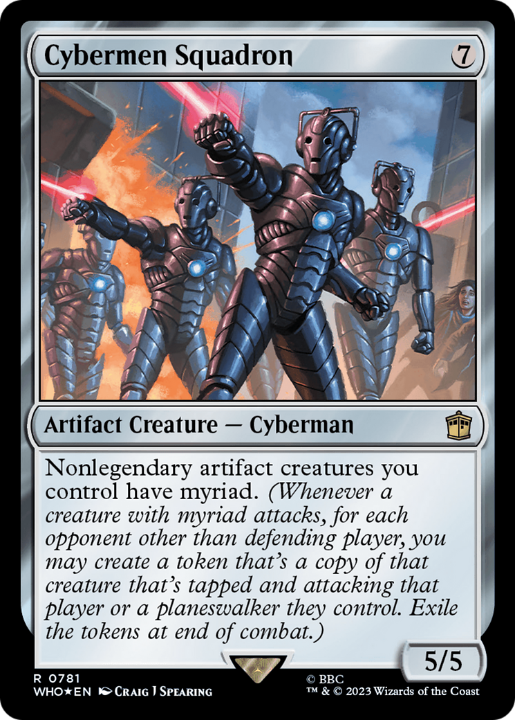 Cybermen Squadron (Surge Foil) (781) [Doctor Who] foil - Deck Out Gaming
