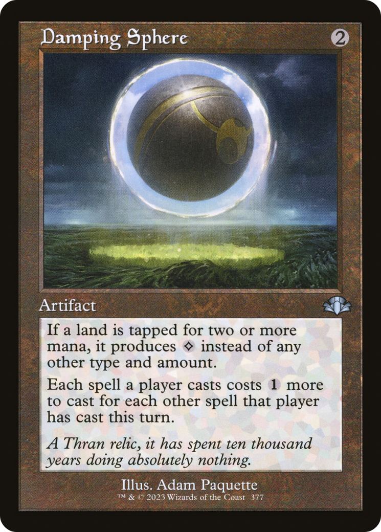 Damping Sphere (Retro Frame) (377) [Dominaria Remastered] foil - Deck Out Gaming