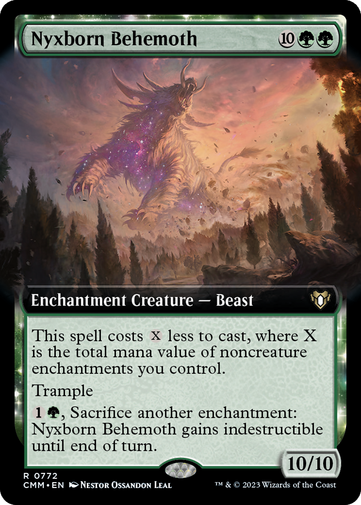 Nyxborn Behemoth (Extended Art) (772) [Commander Masters] foil - Deck Out Gaming