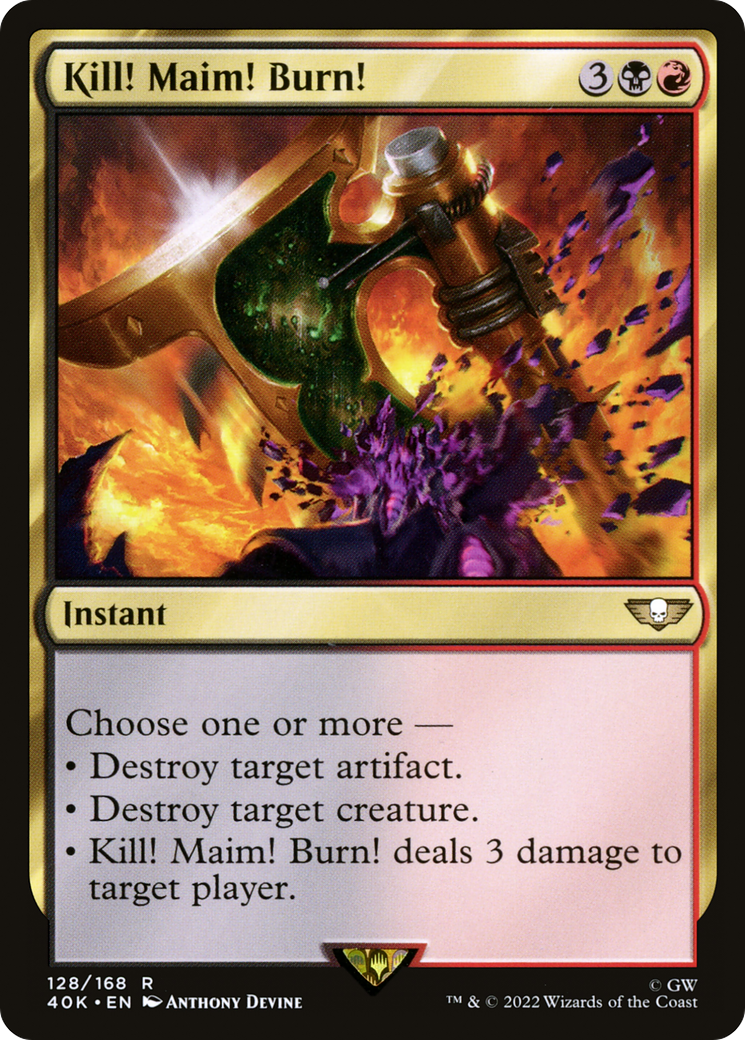Kill! Maim! Burn! (128) [Universes Beyond: Warhammer 40,000] - Deck Out Gaming