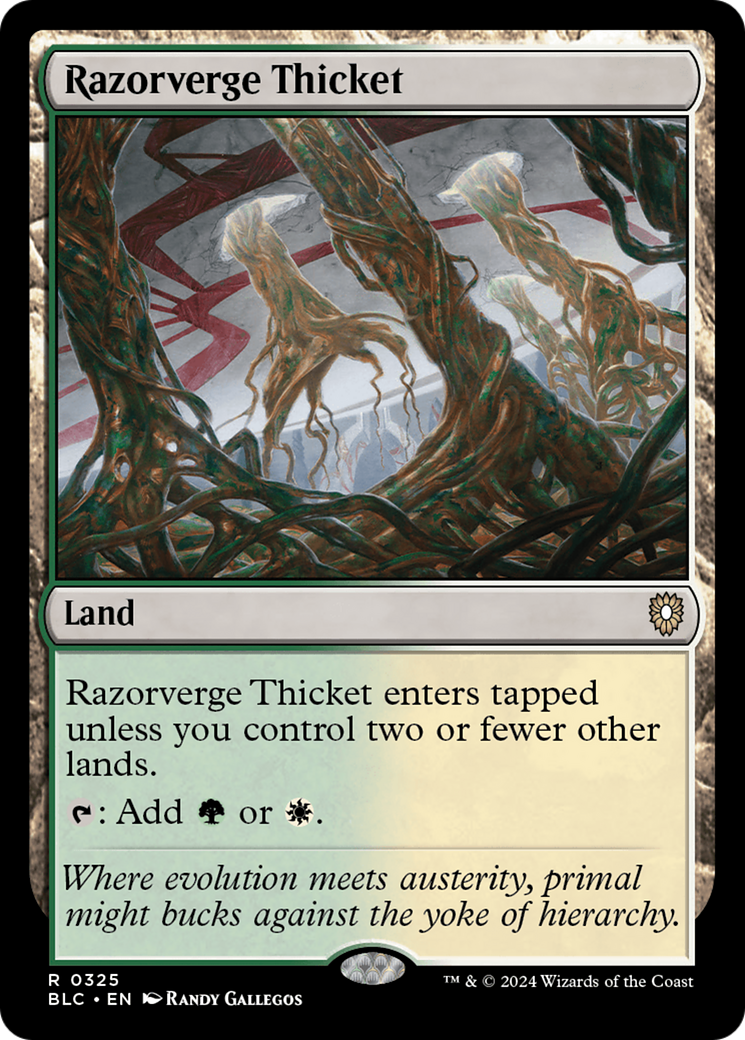Razorverge Thicket (325) [Bloomburrow Commander] - Deck Out Gaming