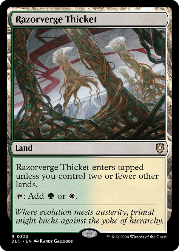 Razorverge Thicket (325) [Bloomburrow Commander] - Deck Out Gaming
