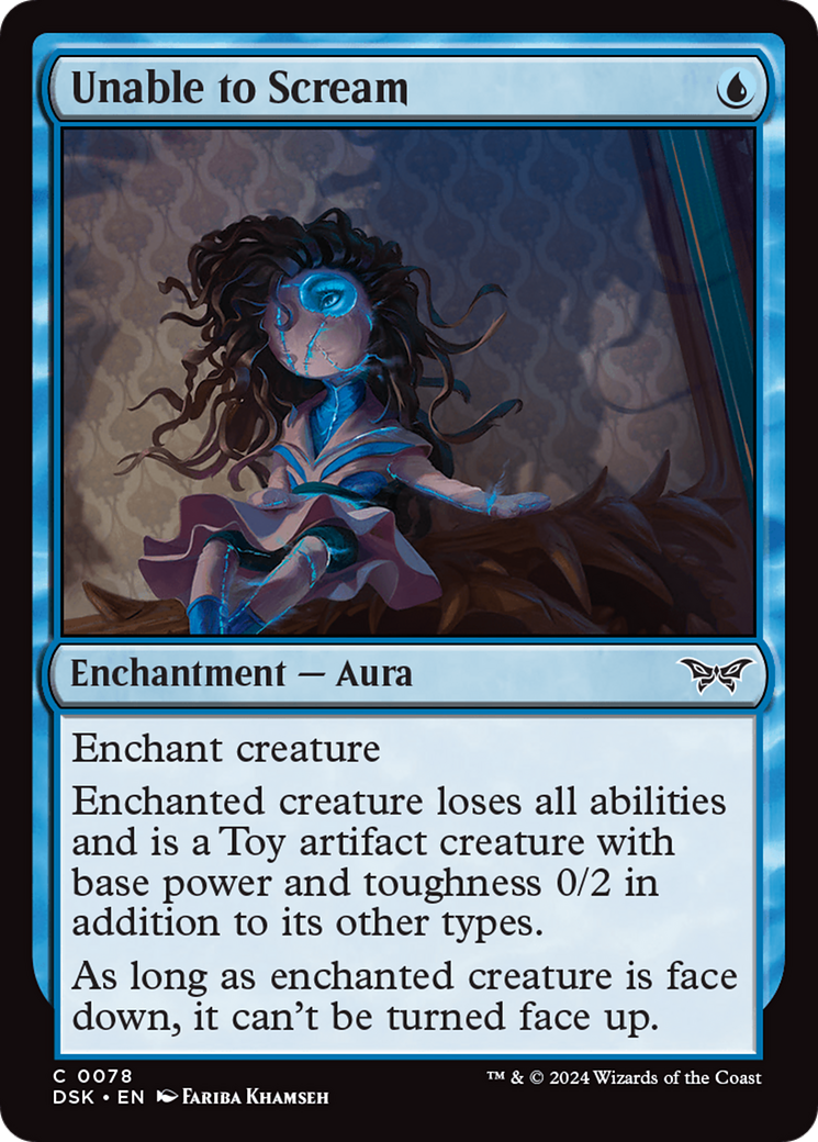 Unable to Scream (78) [Duskmourn: House of Horror] foil - Deck Out Gaming