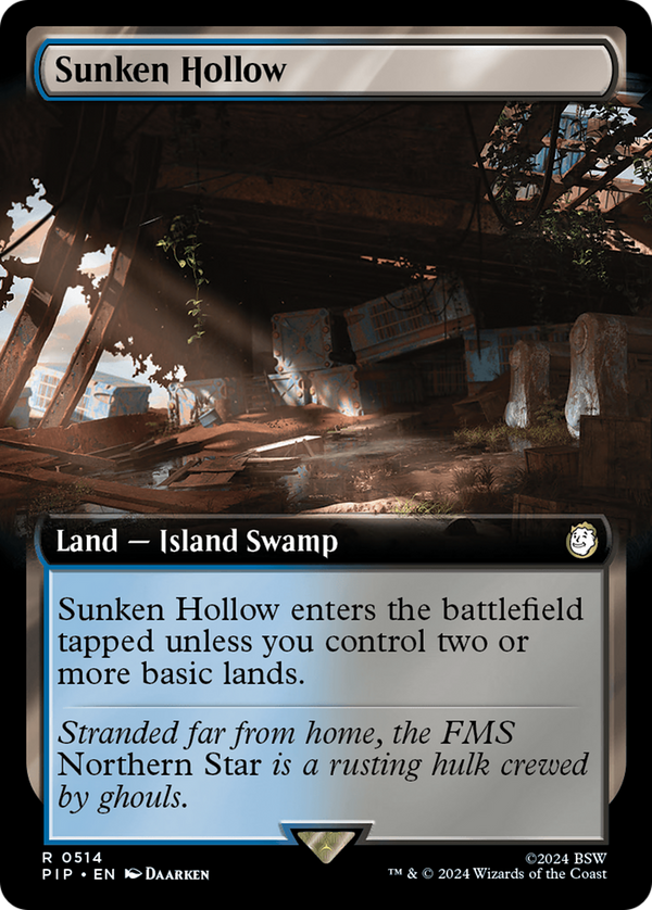 Sunken Hollow (Extended Art) (514) [Fallout] foil - Deck Out Gaming