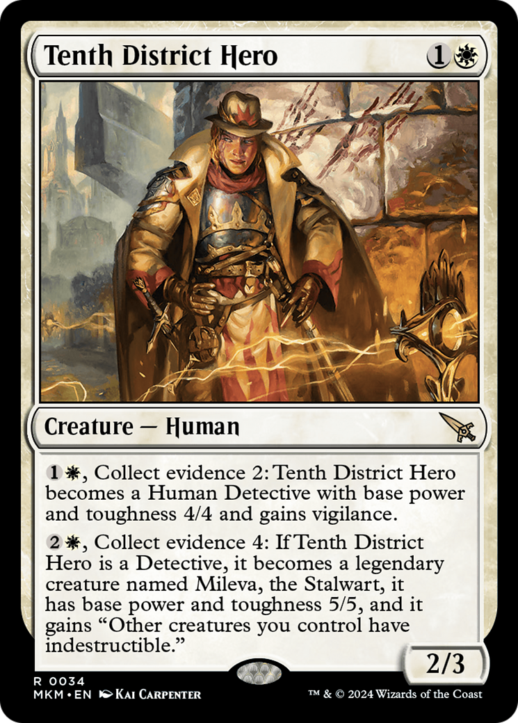 Tenth District Hero (34) [Murders at Karlov Manor] foil - Deck Out Gaming