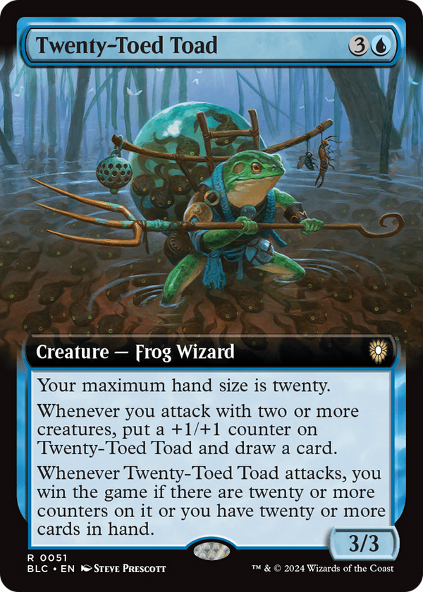 Twenty-Toed Toad (Extended Art) (51) [Bloomburrow Commander] - Deck Out Gaming