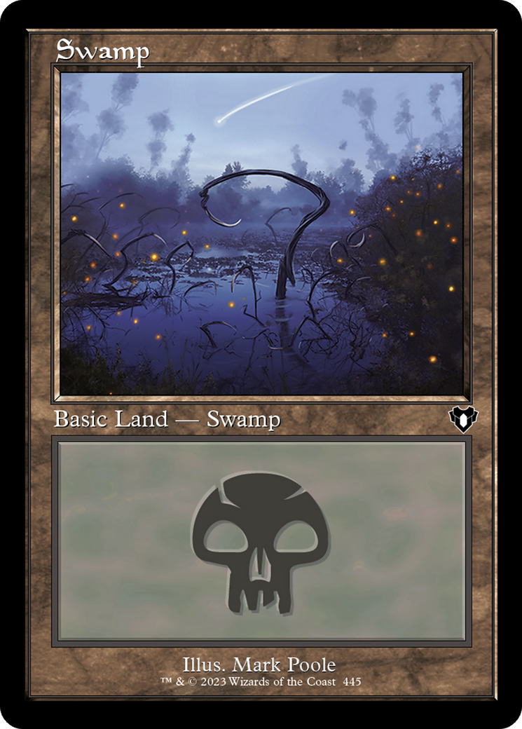 Swamp (445) (Retro Frame) (445) [Commander Masters] - Deck Out Gaming