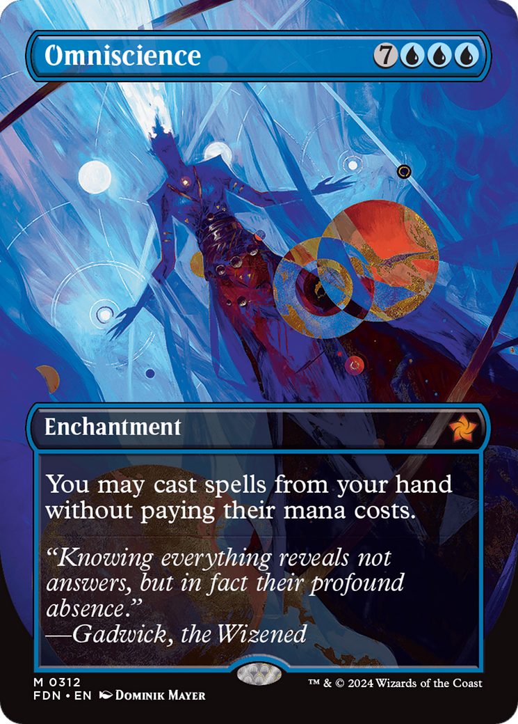 Omniscience (Borderless) (312) [Foundations] foil - Deck Out Gaming