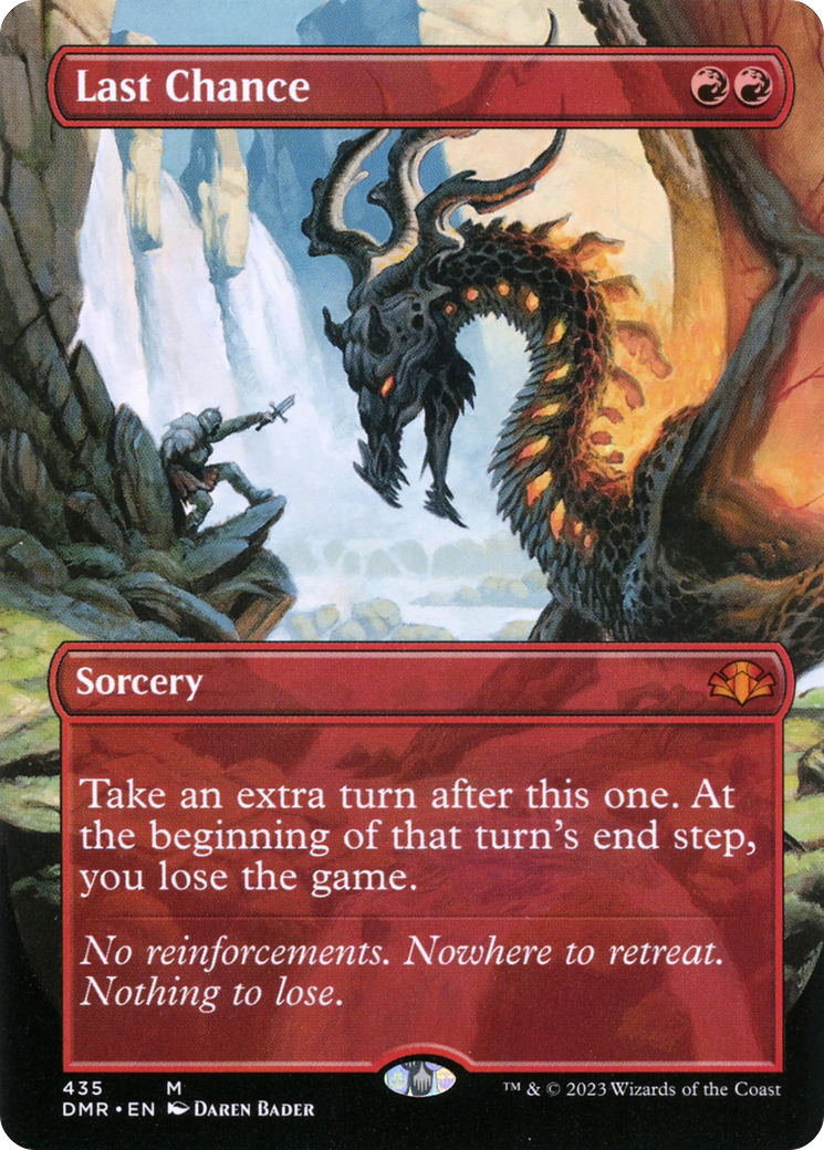 Last Chance (Borderless) (435) [Dominaria Remastered] - Deck Out Gaming