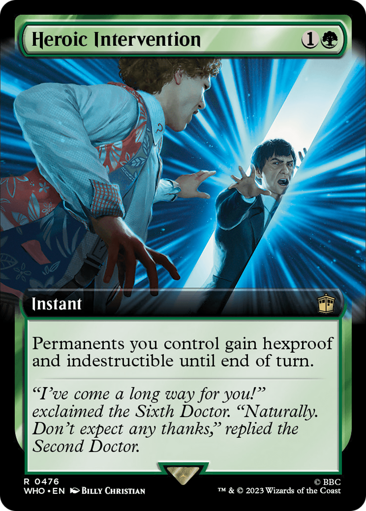 Heroic Intervention (Extended Art) (476) [Doctor Who] - Deck Out Gaming