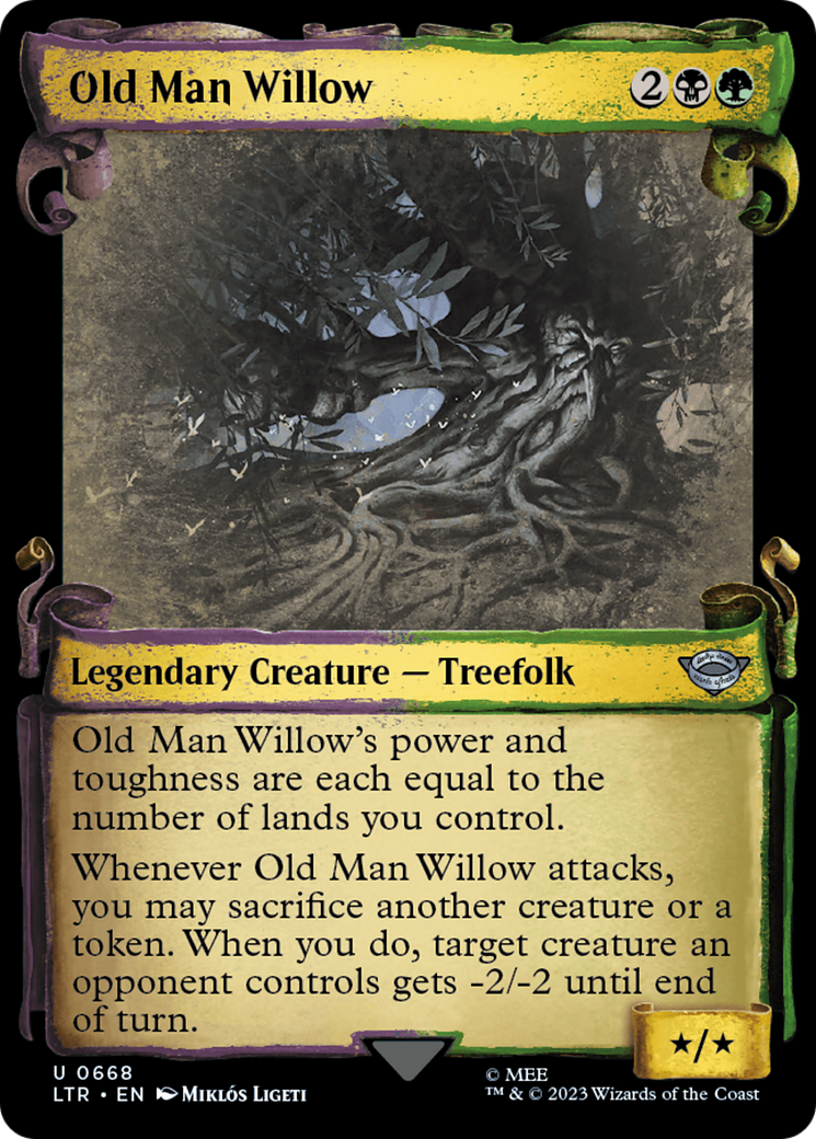 Old Man Willow (Showcase Scrolls) (668) [The Lord of the Rings: Tales of Middle-earth] - Deck Out Gaming
