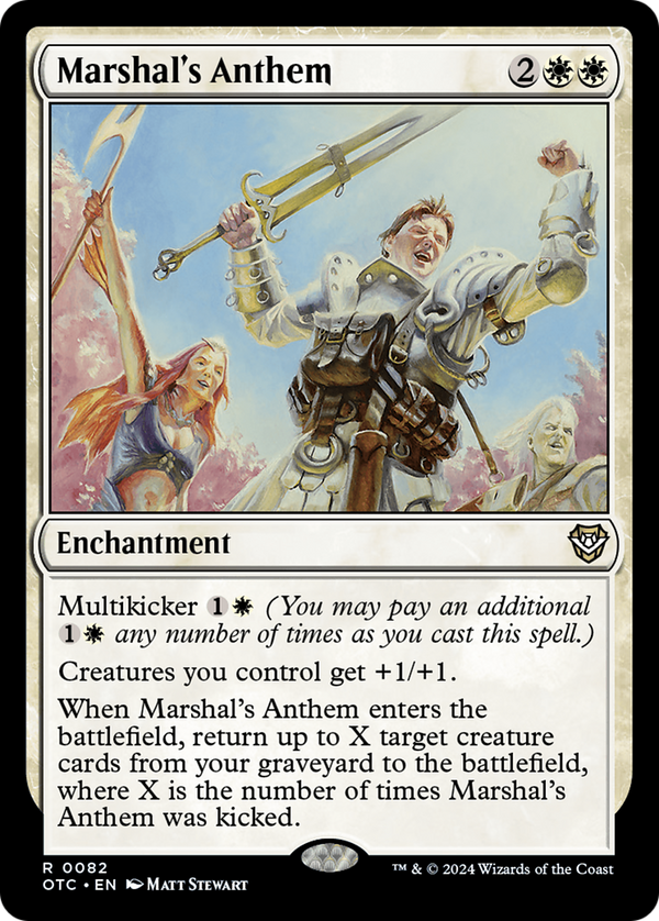 Marshal's Anthem (82) [Outlaws of Thunder Junction Commander] - Deck Out Gaming