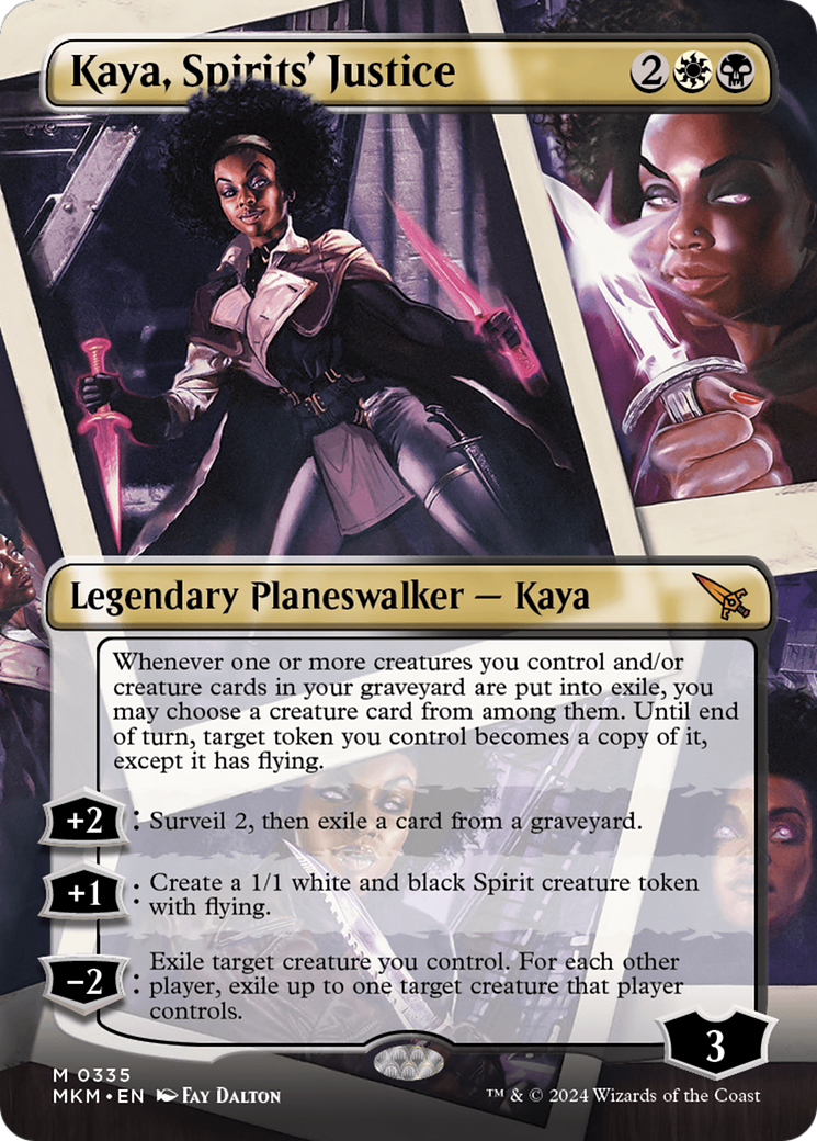 Kaya, Spirits' Justice (Borderless) (335) [Murders at Karlov Manor] - Deck Out Gaming