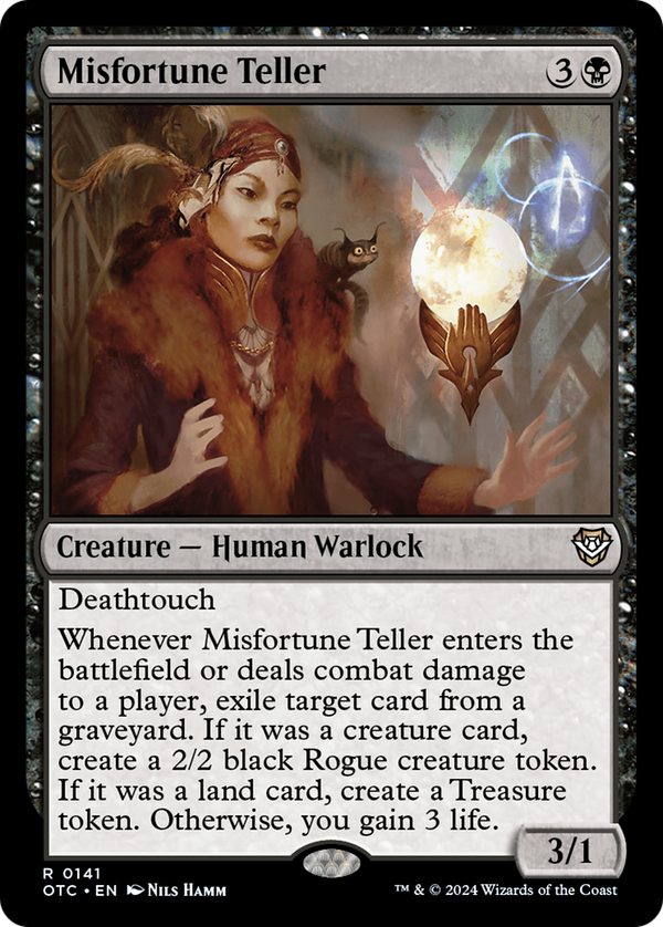 Misfortune Teller (141) [Outlaws of Thunder Junction Commander] - Deck Out Gaming