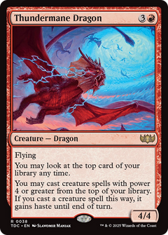 Thundermane Dragon (38) [Commander: Tarkir: Dragonstorm] - Deck Out Gaming