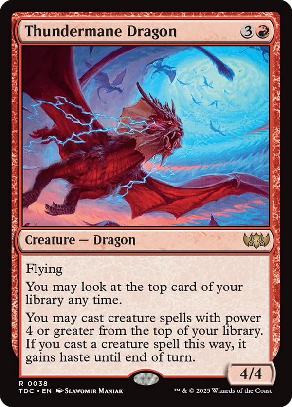 Thundermane Dragon (38) [Commander: Tarkir: Dragonstorm] - Deck Out Gaming