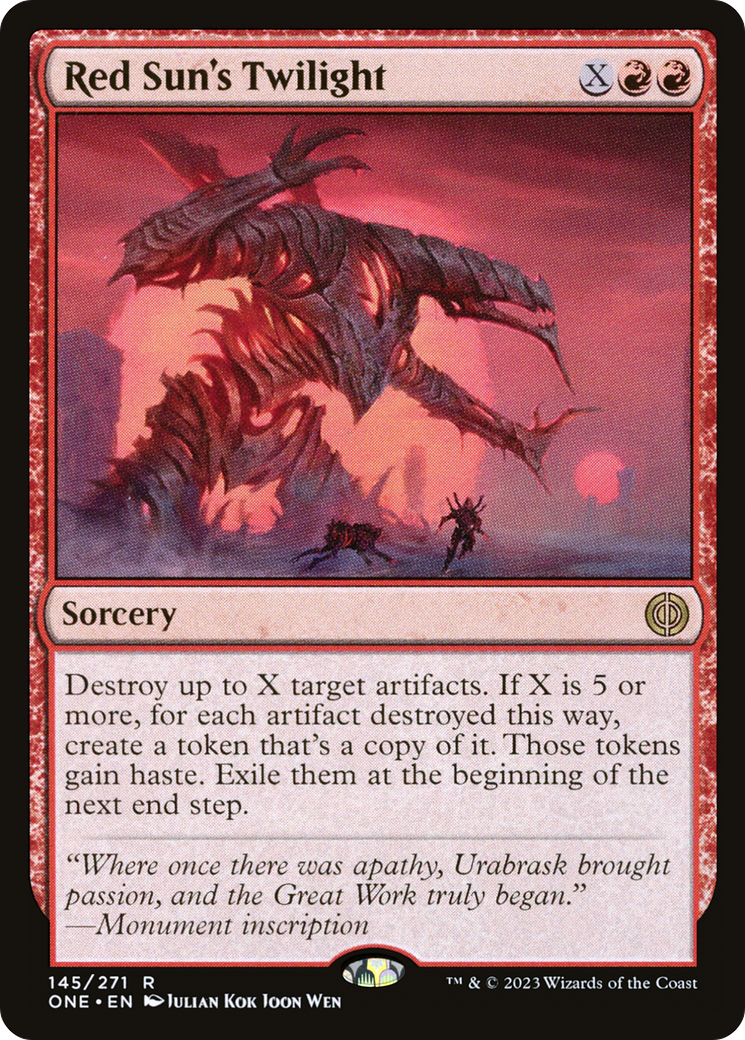 Red Sun's Twilight (145) [Phyrexia: All Will Be One] - Deck Out Gaming