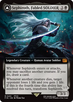 Sephiroth, Fabled SOLDIER // Sephiroth, One-Winged Angel (451) [FINAL FANTASY] foil - Deck Out Gaming