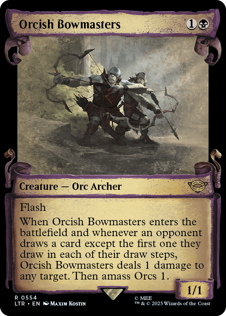 Orcish Bowmasters (Showcase Scrolls) (554) [The Lord of the Rings: Tales of Middle-earth] - Deck Out Gaming