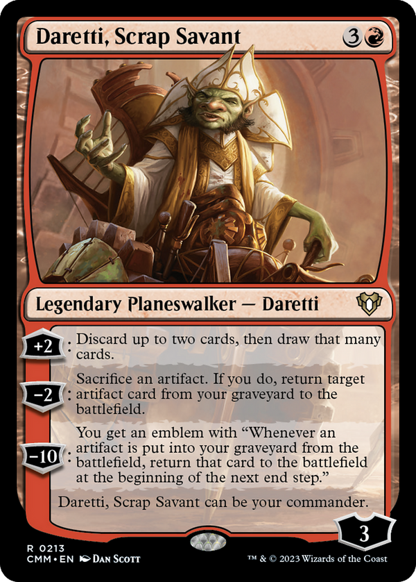 Daretti, Scrap Savant (213) [Commander Masters] - Deck Out Gaming