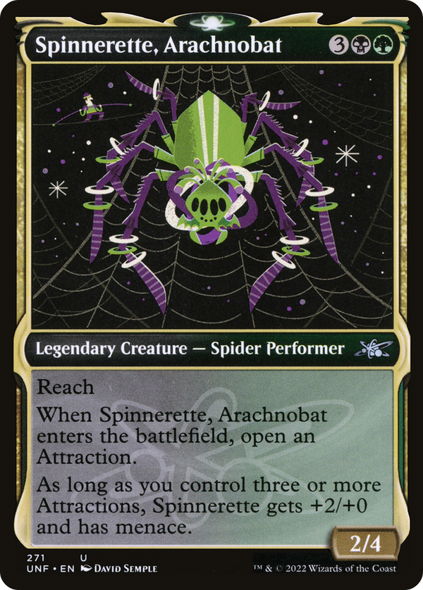 Spinnerette, Arachnobat (Showcase) (271) [Unfinity] - Deck Out Gaming