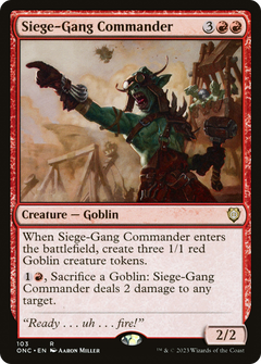 Siege-Gang Commander (103) [Phyrexia: All Will Be One Commander] - Deck Out Gaming