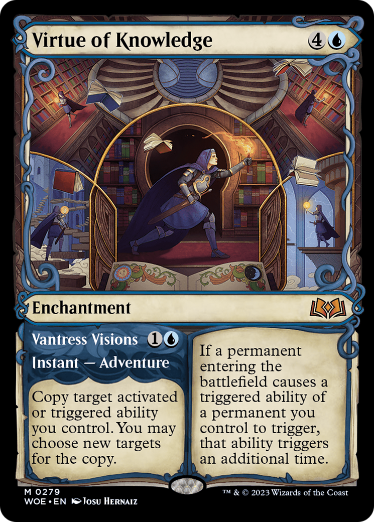 Virtue of Knowledge (Showcase) (279) [Wilds of Eldraine] foil - Deck Out Gaming