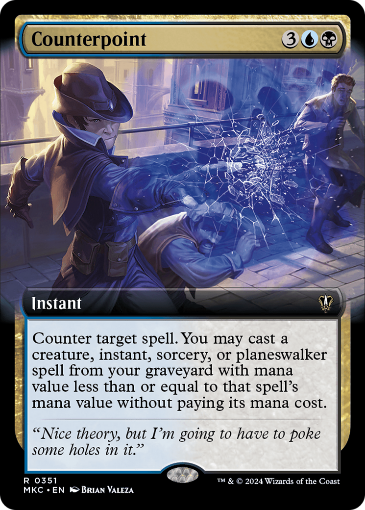 Counterpoint (Extended Art) (351) [Murders at Karlov Manor Commander] - Deck Out Gaming
