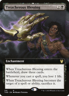 Treacherous Blessing (Extended Art) (316) [Theros Beyond Death] - Deck Out Gaming