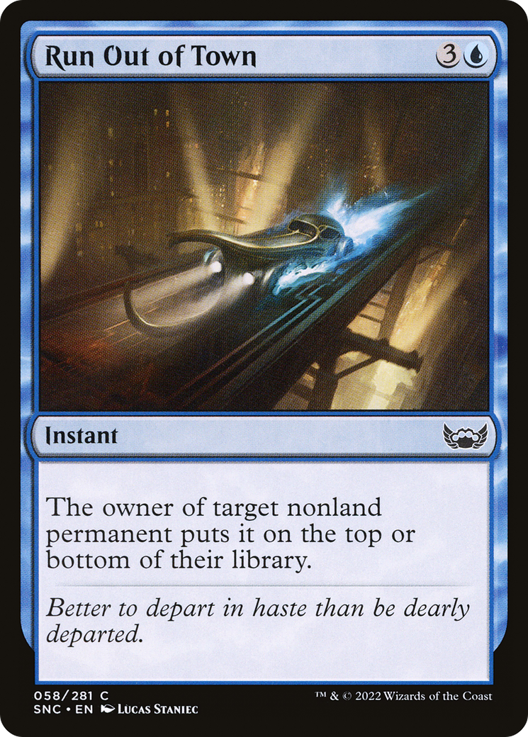 Run Out of Town (58) [Streets of New Capenna] foil - Deck Out Gaming