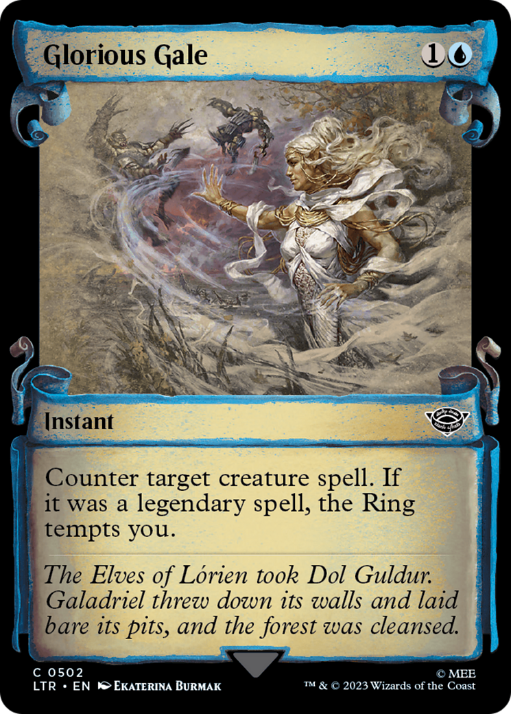 Glorious Gale (Showcase Scrolls) (502) [The Lord of the Rings: Tales of Middle-earth] foil - Deck Out Gaming