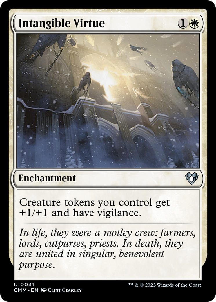 Intangible Virtue (31) [Commander Masters] foil - Deck Out Gaming