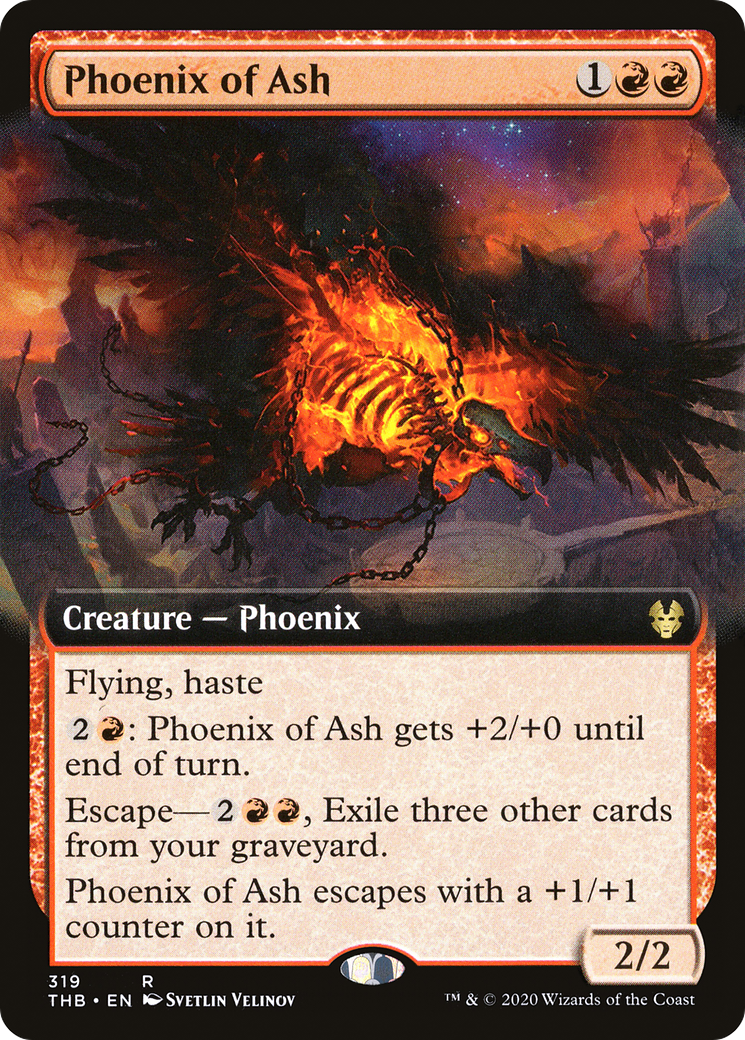 Phoenix of Ash (Extended Art) (319) [Theros Beyond Death] - Deck Out Gaming