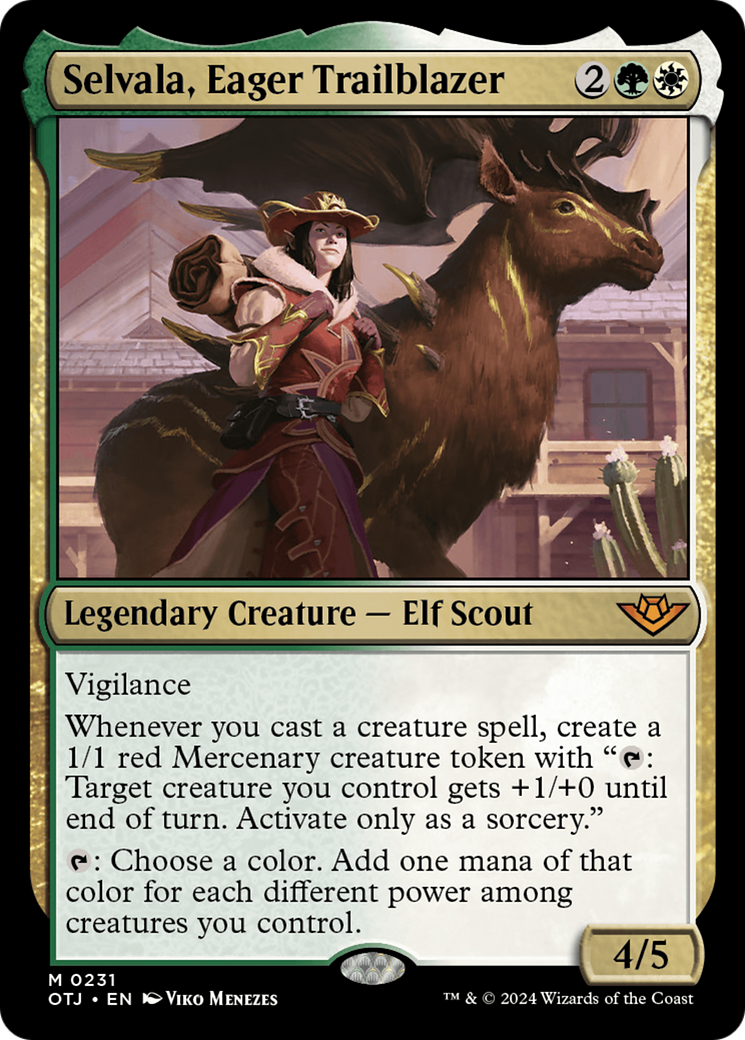 Selvala, Eager Trailblazer (231) [Outlaws of Thunder Junction] foil - Deck Out Gaming