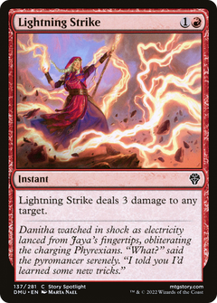 Lightning Strike (137) [Dominaria United] foil - Deck Out Gaming