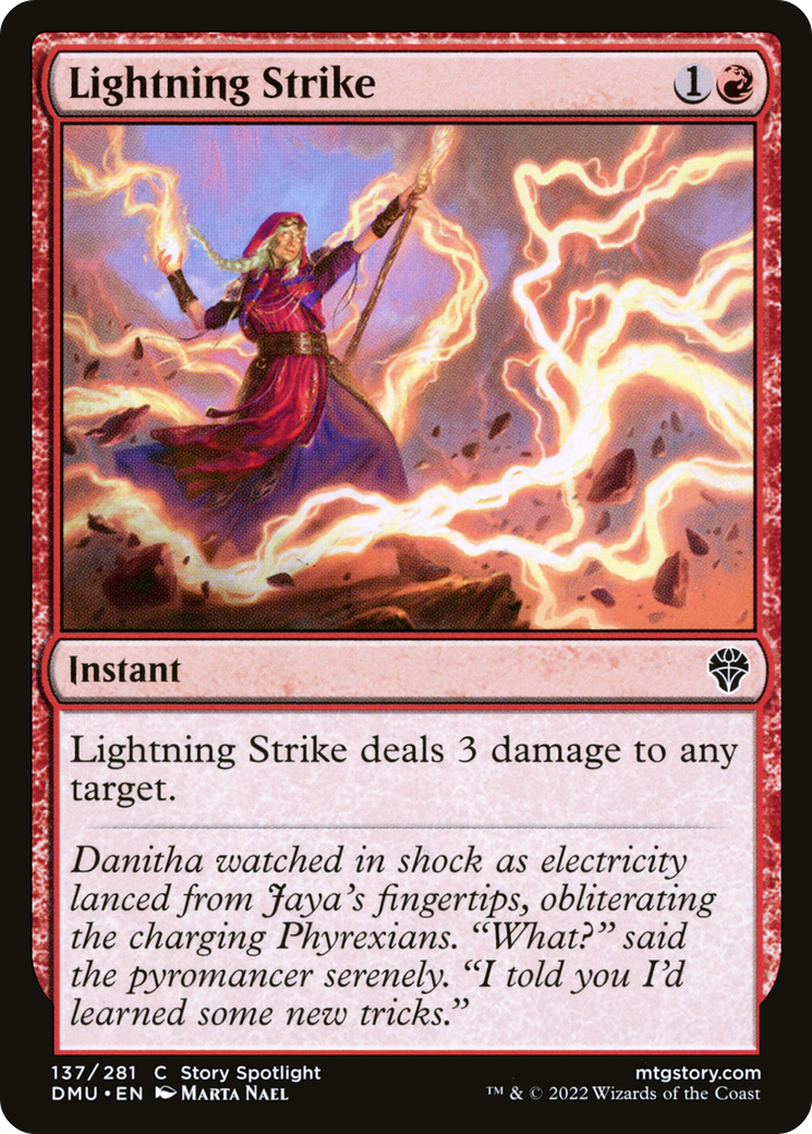 Lightning Strike (137) [Dominaria United] foil - Deck Out Gaming