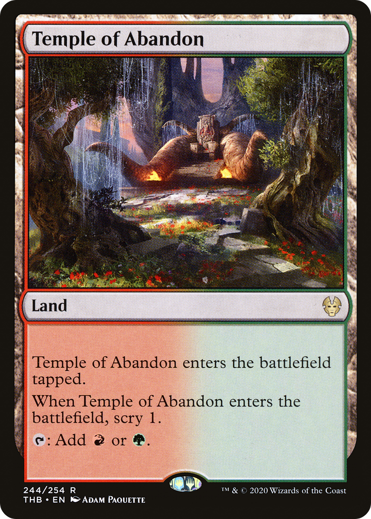 Temple of Abandon (244) [Theros Beyond Death] foil - Deck Out Gaming