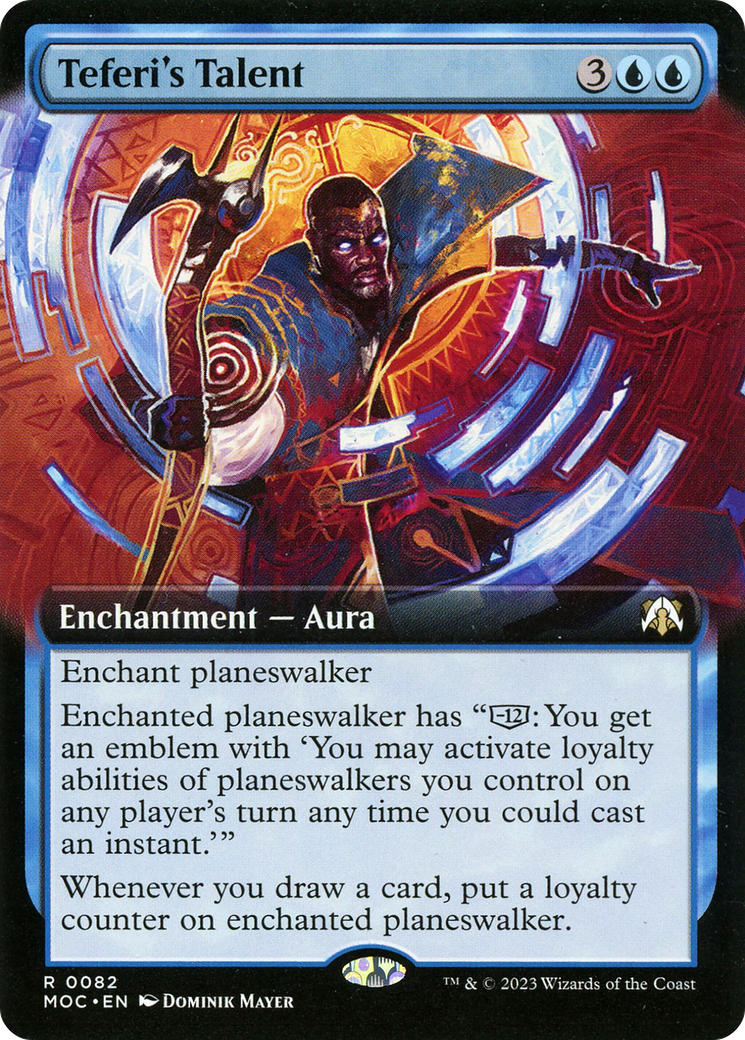 Teferi's Talent (Extended Art) (82) [March of the Machine Commander] - Deck Out Gaming