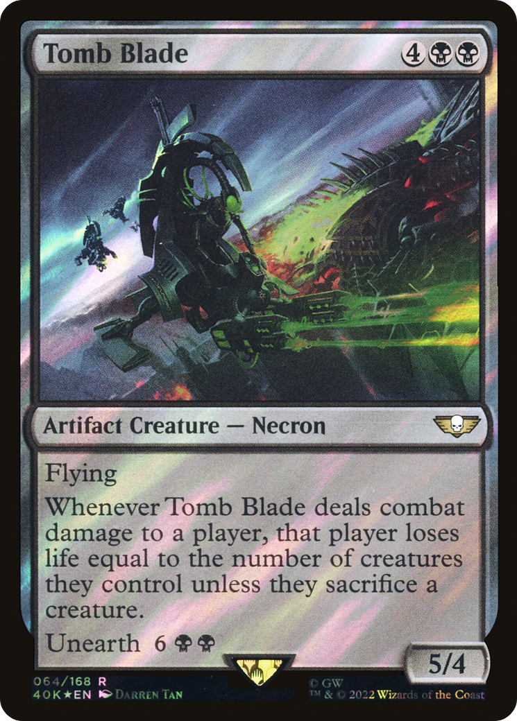 Tomb Blade (Surge Foil) (64) [Warhammer 40,000 Commander] foil - Deck Out Gaming