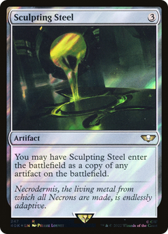 Sculpting Steel (Surge Foil) (247) [Warhammer 40,000 Commander] foil - Deck Out Gaming