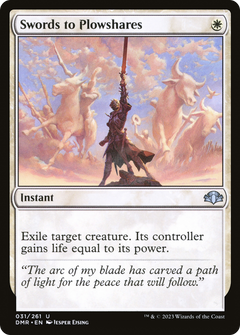 Swords to Plowshares (31) [Dominaria Remastered] - Deck Out Gaming