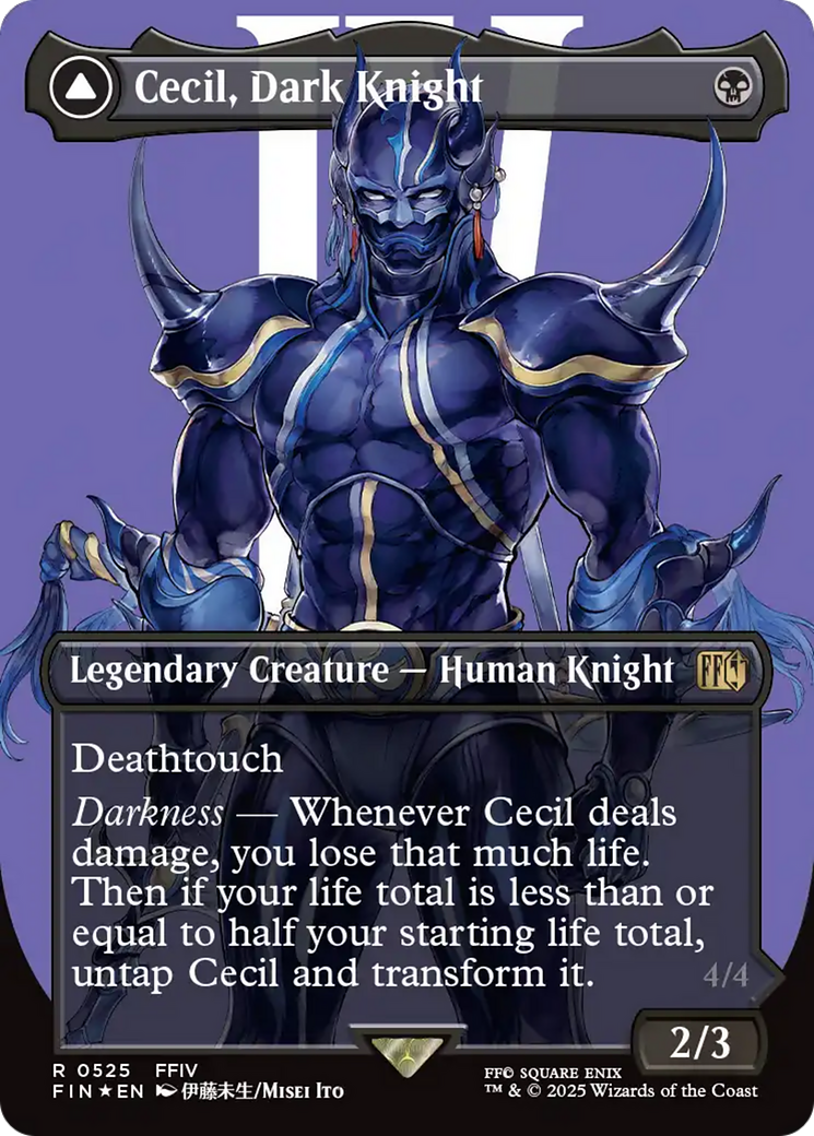 Cecil, Dark Knight // Cecil, Redeemed Paladin (525) [FINAL FANTASY] foil - Deck Out Gaming