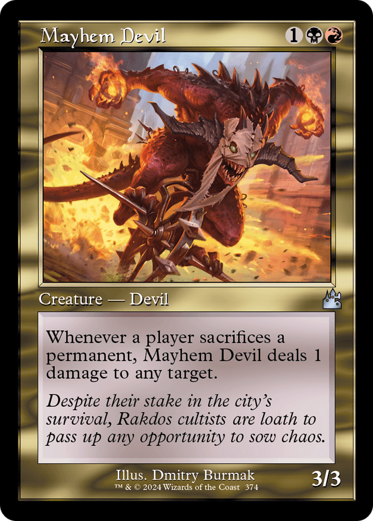 Mayhem Devil (Retro Frame) (374) [Ravnica Remastered] foil - Deck Out Gaming