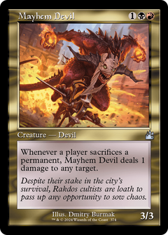 Mayhem Devil (Retro Frame) (374) [Ravnica Remastered] - Deck Out Gaming