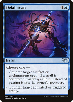 Defabricate (45) [The Brothers' War] foil - Deck Out Gaming